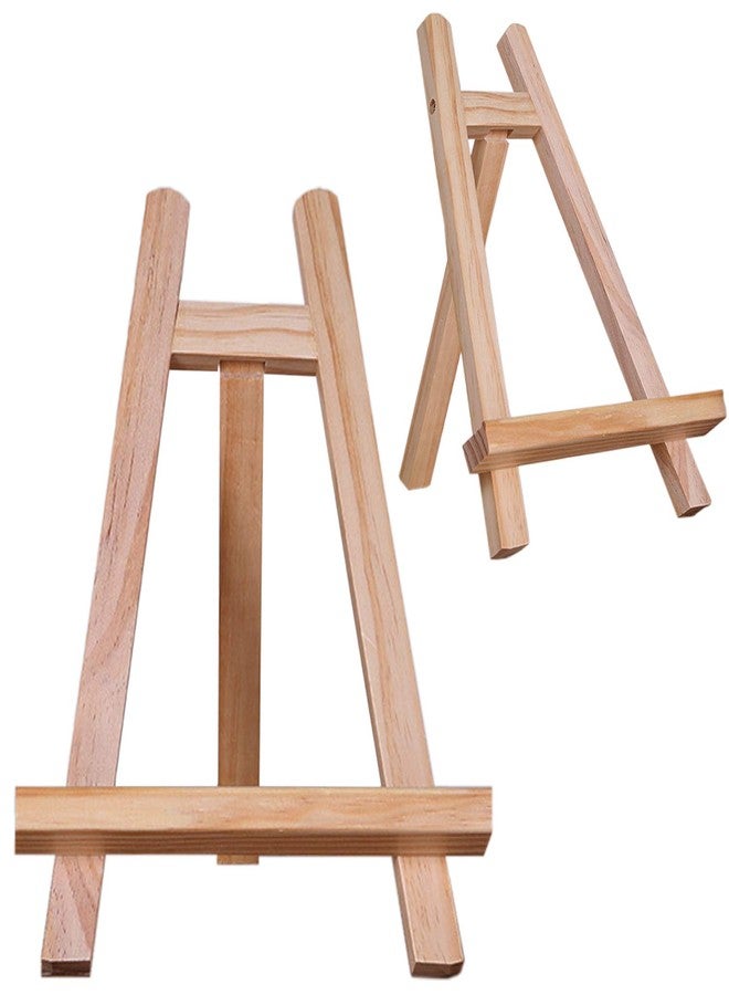 DSHE Small Tabletop Display Stand 8 inch Wooden Table Top A-Frame Artist Easel Canvas Photo Picture Sign Holder Stand - Image 1